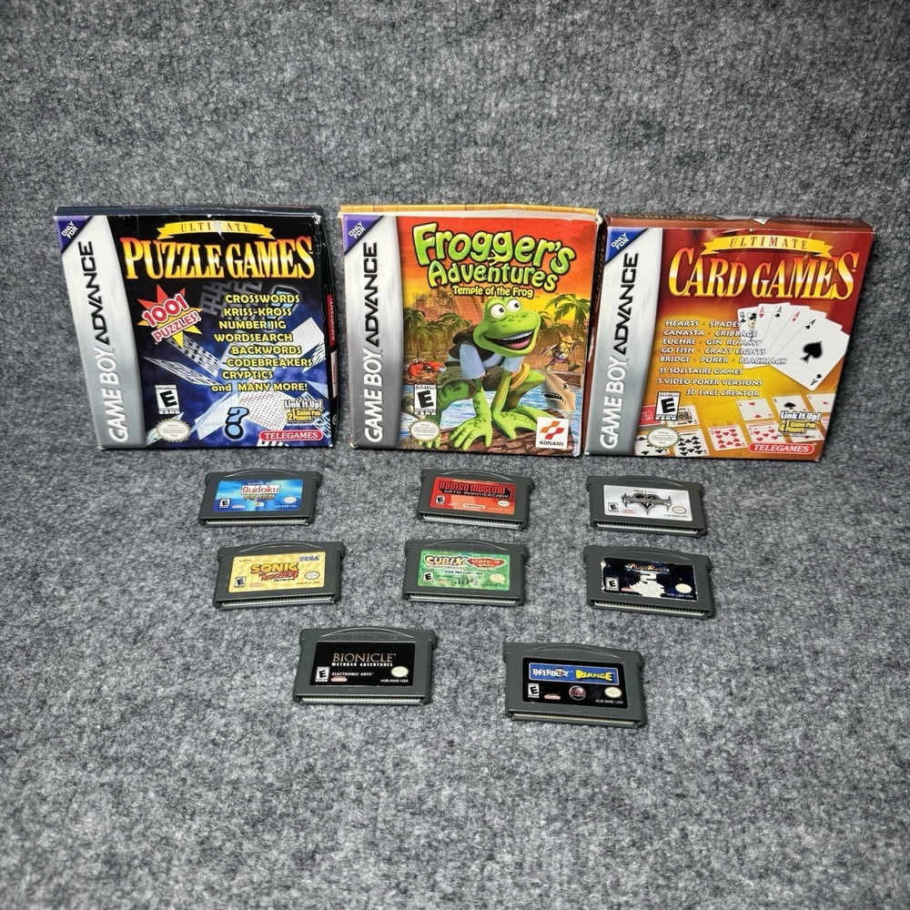 Gameboy Advance Game Lot Of 11 All Tested And Working Some Comeplete in Box READ